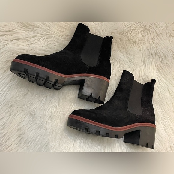 Antonio De Faria Suede Leather Chelsea Boots Platform Lug Sole...Size 8 - Picture 9 of 14